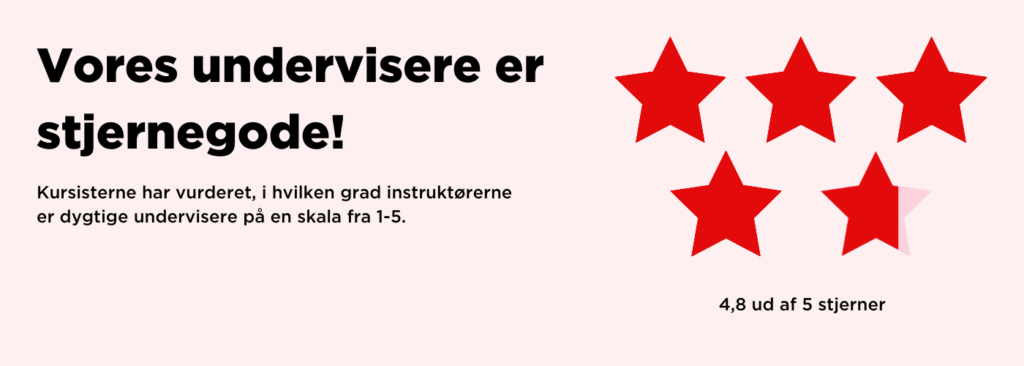Illustration af feedback på underviserne.